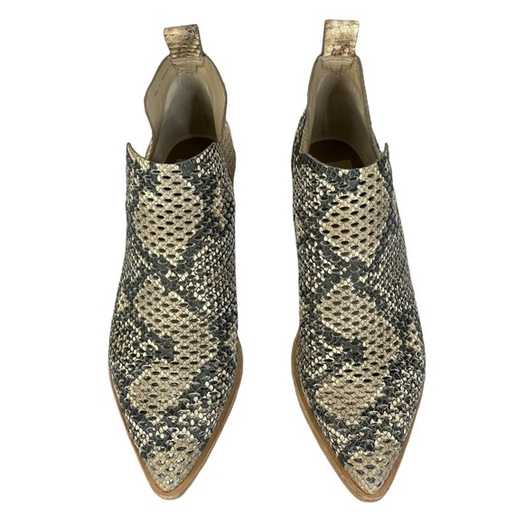 Dolce Vita Sher Women’s Snakeprint Leather Pointed Ankle Boots Booties Sz‎ 9 - Picture 5 of 10